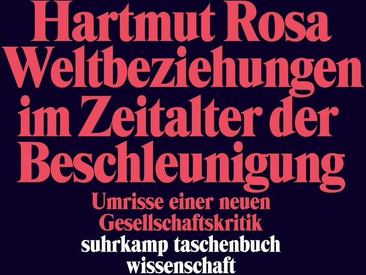 Actual product image Weltbeziehungen im Zeitalter der Beschleunigung (German, Hartmut Rosa, 2012)