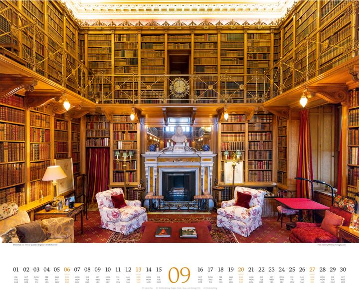 Produktbild Welt der Bücher - Bibliotheken-Kalender 2026 (54 x 48 cm, Harter Einband, Englisch, Französisch, Deutsch)