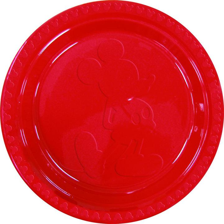 Actual product image Disney Relief Plastic Embossed Mickey Mouse Party Plates (Pack of 6) (6 x)