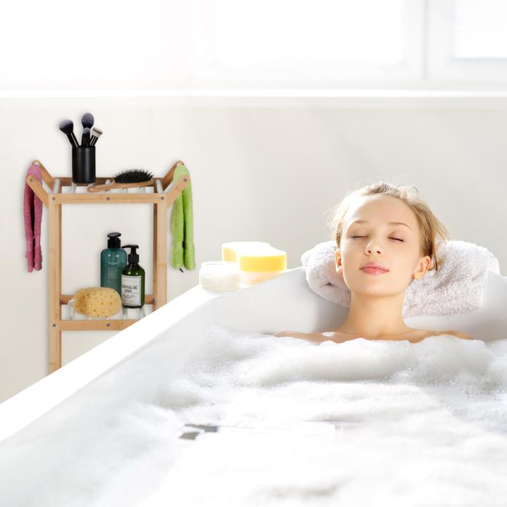 Immagine prodotto Relaxdays Mensola da bagno porta asciugamani (41,5 x 30 x 85 cm)