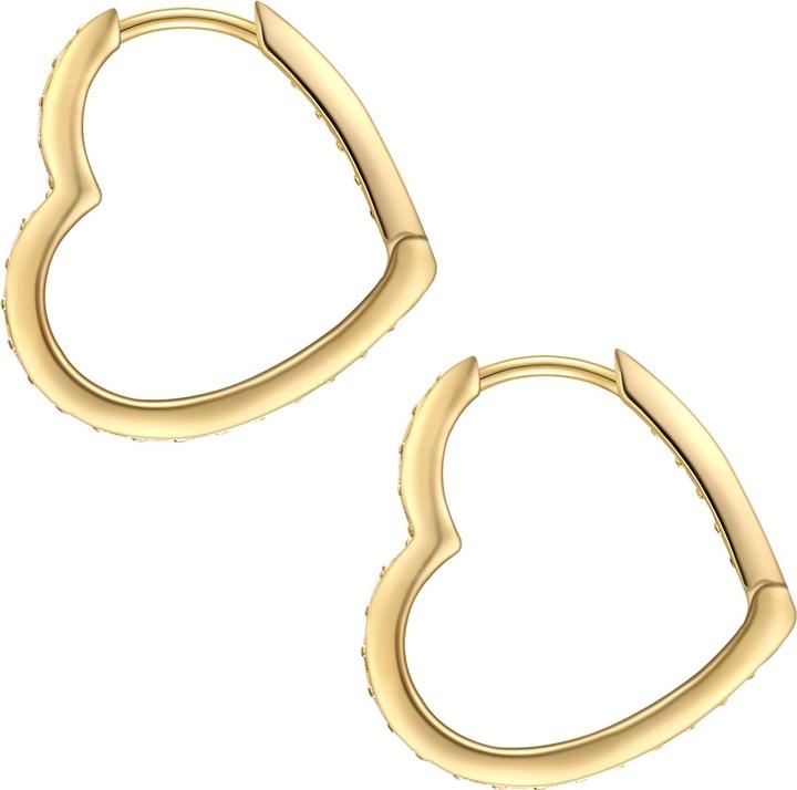 Produktbild Rafaela Donata Damen Herz Sterling Silber Zirkonia gelbgold - 30460 (Sterling Silber)