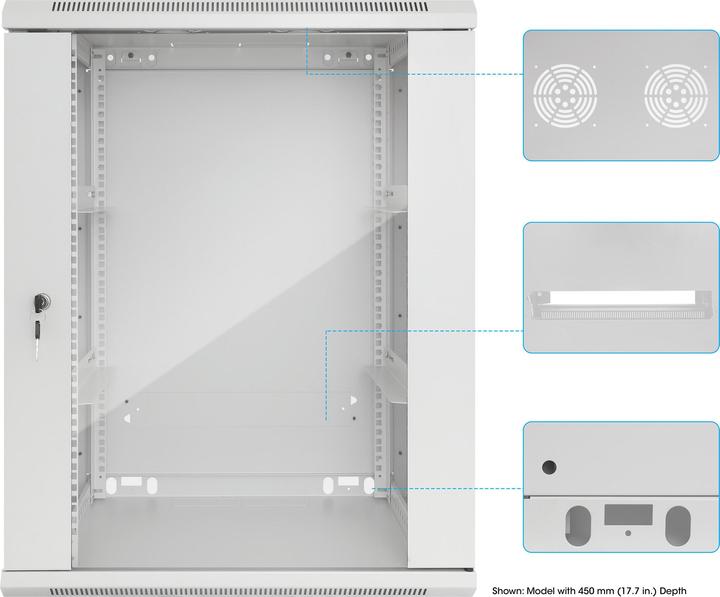 Produktbild Intellinet 19" Wandverteiler (10.86 HE, 19 Zoll Rack)