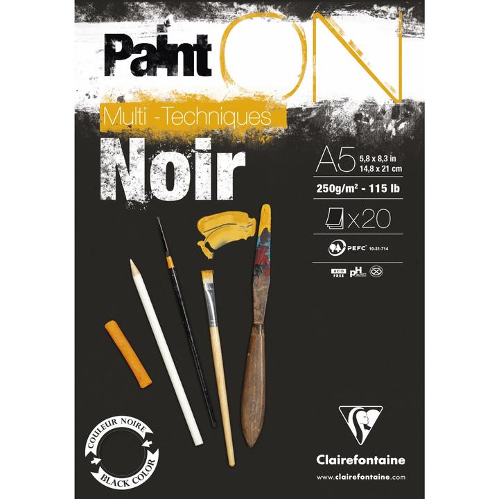 Actual product image Clairefontaine Paint'On A5 (250 g/m², 20 x)