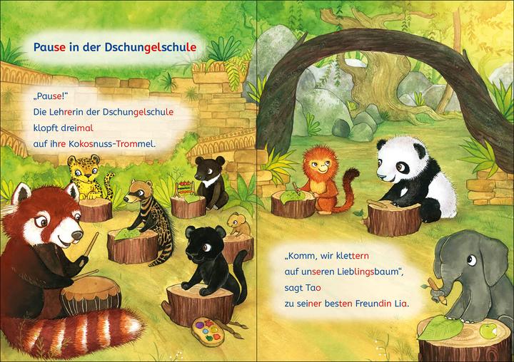 Produktbild Leselöwen Lesetraining 1. Klasse - Ein Panda in der Dschungelschule (Deutsch, Katja Richert, Leonie Daub, Stefan Lohr, Kristin Labuch, Loewe Erstlesebücher, 2022)