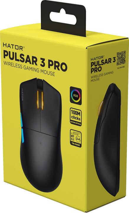 Produktbild Hator Pulsar 3 PRO Wireless (Kabelgebunden, Kabellos)