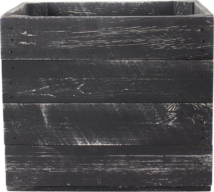 Image du produit Holz Zollhaus Boîte de rangement Vintage Black 33 x 38 cm (32.5 x 32.5 x 37.5 cm, 39.61 l)