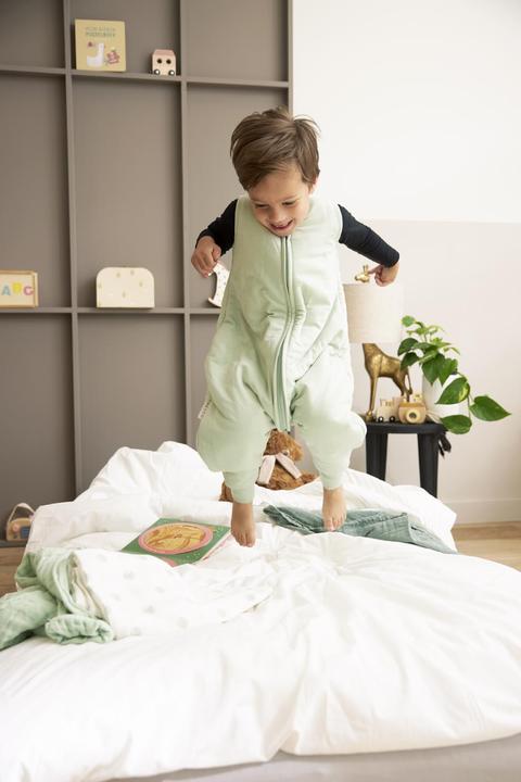 Produktbild Meyco Baby Slub Baby Winter Schlafoverall Jumper - soft green - 80cm (80 cm)