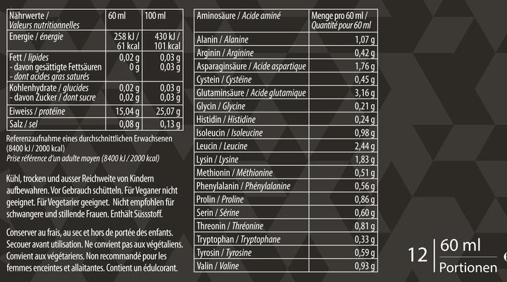 Nutritional values and ingredients PowerFood One Whey Protein Shot (Berry, 1 pcs.)
