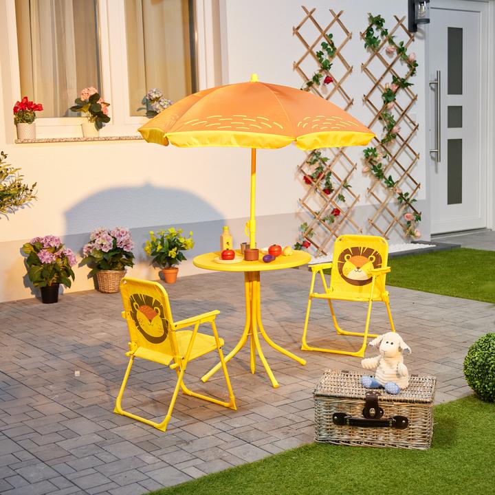 Actual product image Relaxdays Kid?s Furniture Set, Folding Chairs & Table