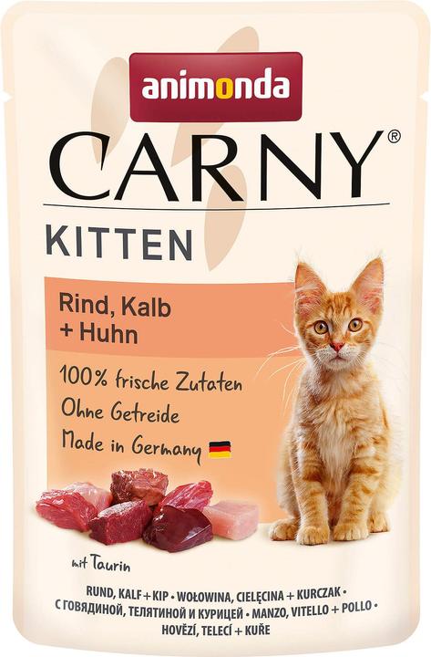 Actual product image animonda Carny Kitten Beef, Veal & Chicken (Junior, 1 pcs., 85 g)