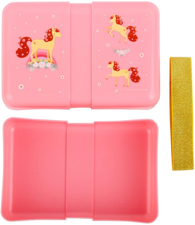 Produktbild A Little Lovely Company Lunchbox Horse SBLHPI11 rosa 18x6x12cm