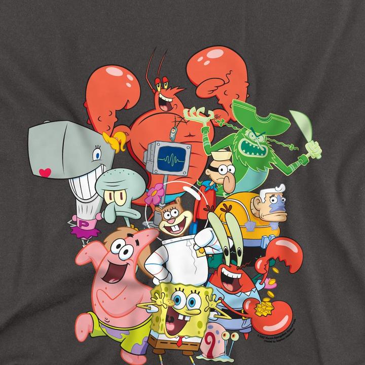 Image du produit Spongebob Squarepants - T-shirt THE WHOLE GANG - Adulte (M)