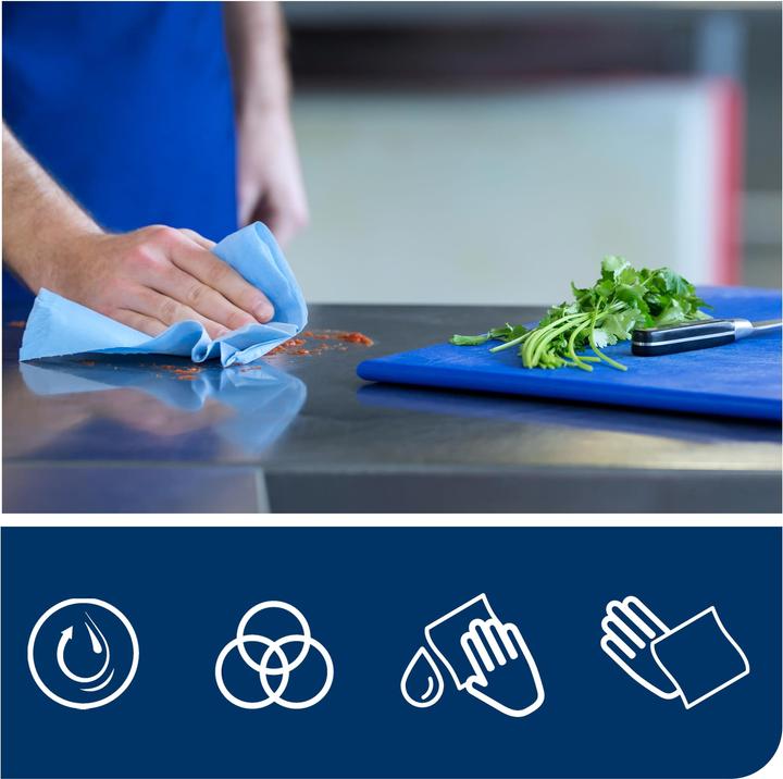 Actual product image Tork Wiping Paper Plus Blue 1x510m (1 x)