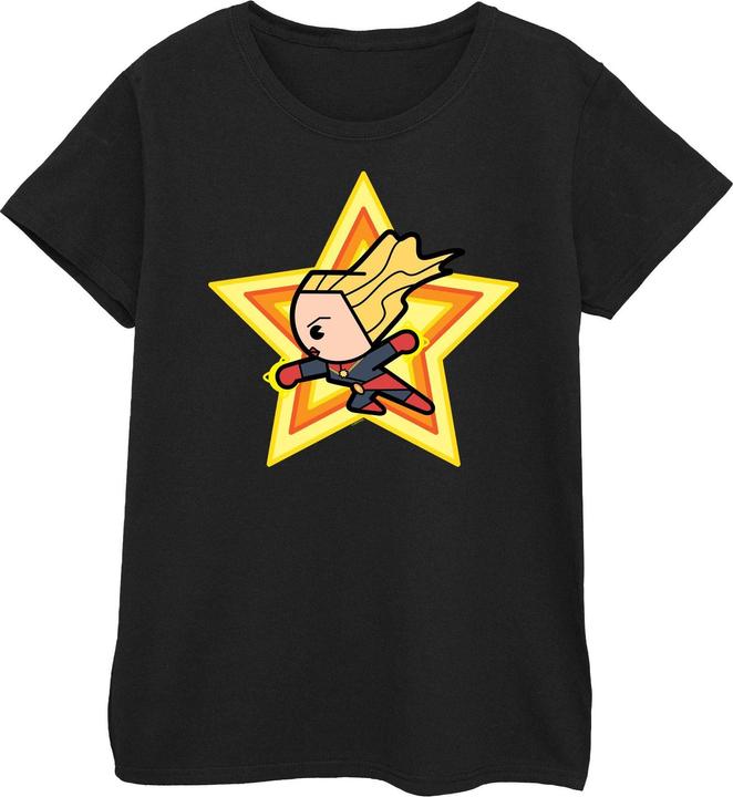 Captain Marvel Kawaii TShirt aus Baumwolle