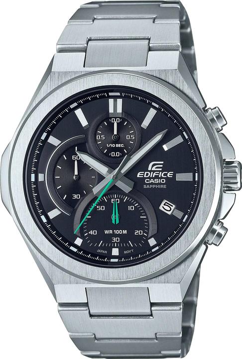 Edifice Braceletuhr Sapphire Schwarz (Chronograph, 45 mm)
