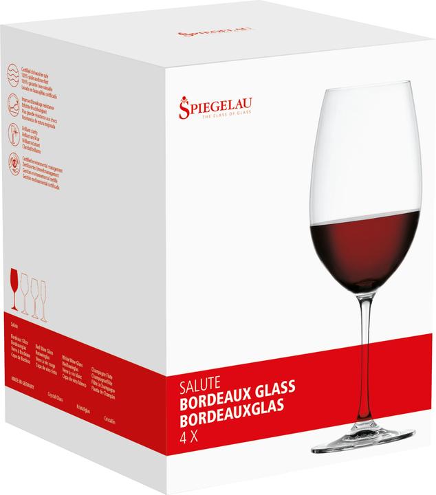 Immagine prodotto Spiegelau Saluti (71 cl, 4 Occhiali, Bicchieri da vino rosso)