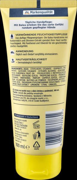 Actual product image dm Balea Hand Cream Buttermilk & Lemon