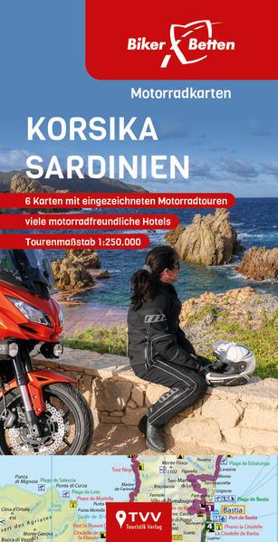 Produktbild Motorradkarten Set Korsika Sardinien