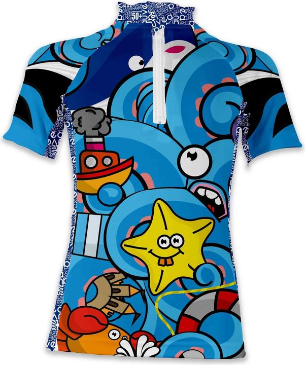 Produktbild Uvea Kinder UPF + Badeshirt arm Biarritz la mer Monte (80, 86, 85 A)