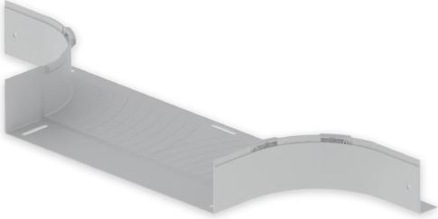 Unex 66548 T-branch light grey RAL7035 100x500 U23X (10 cm)