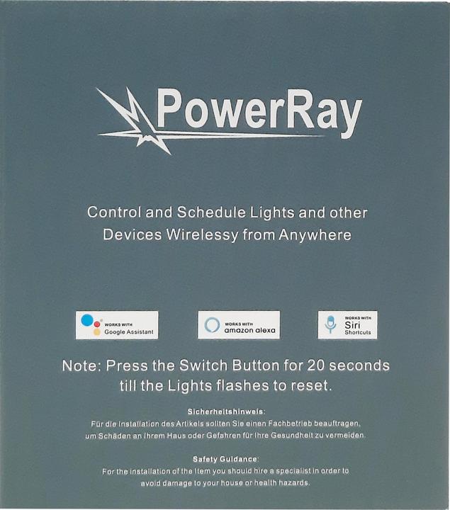 Produktbild PowerRay WiFi Touch Smart Switch PR-SSW-01