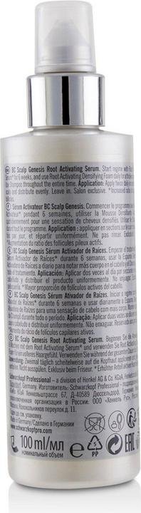 Actual product image Schwarzkopf BC Scalp Genesis - Root Activating Serum (100 ml)