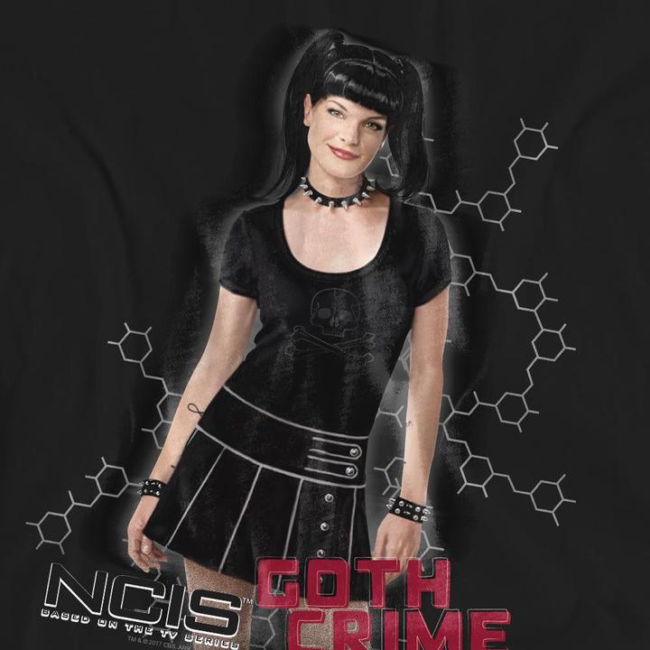 Actual product image Ncis Unisex Adult Goth Crime Fighter T-Shirt (S)