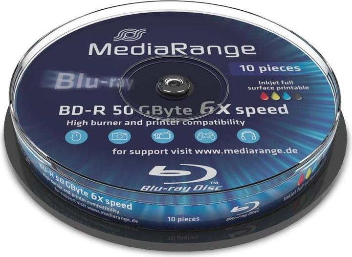 Actual product image MediaRange MediaRang BD-R 6x Dual Layer 50GB 10-pck. (10 x)