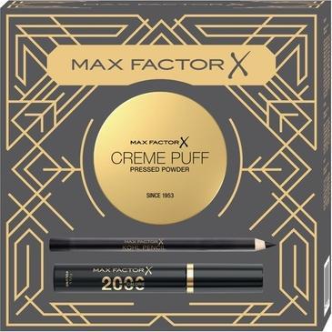 Actual product image Max Factor Max Factorset Creme Puff Matte Face Powder, 2000 Calorie Mascara, Kohl Pencil Eye Pencil
