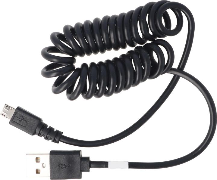 Immagine prodotto AccuCell micro-USB Spiral-Anschlusskabel USB-A Stecker auf micro-USB Stecker (1 m, USB 3.2 Gen 1)