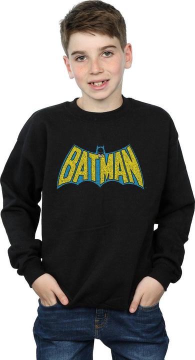 Actual product image Boys Batman Crackle Logo Sweatshirt (140, 146)