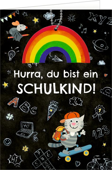 Actual product image Greeting card - Hooray, you're a schoolchild