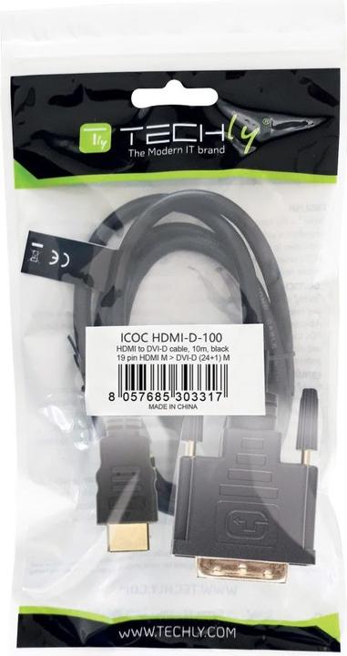 Immagine prodotto Techly HDMI (Typ A) — DVI (10 m, HDMI, DVI)