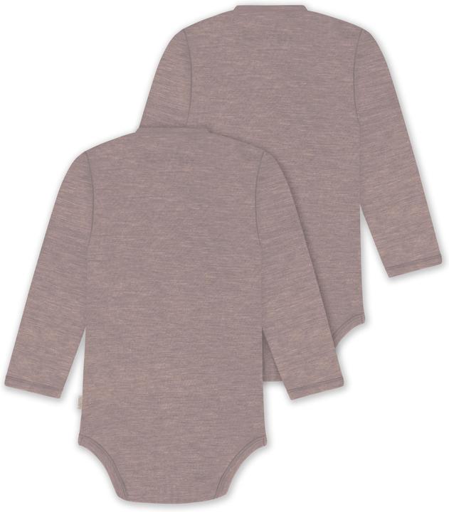 Immagine prodotto Normani Confezione da 2 body per neonato Basic Merino a maniche lunghe con bottoni - 9347 (62)