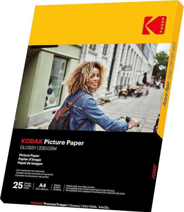 Image du produit Kodak Picture Paper 230g 11.8 mil Glossy A4x50 (9891266) (230 g/m², 21 x 29,7 cm, 50 x)