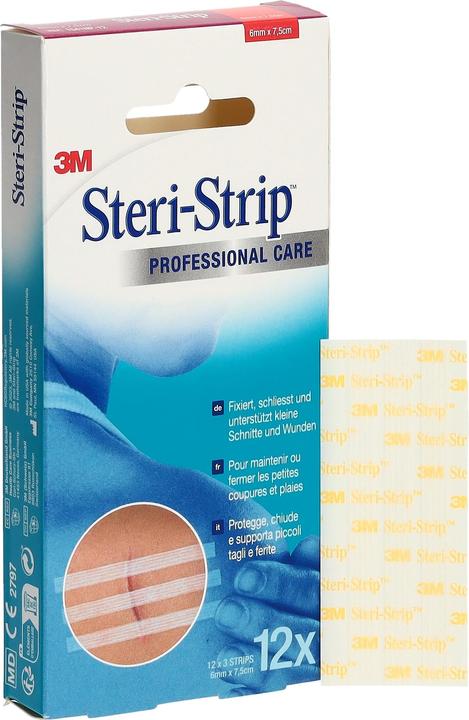Immagine prodotto 3M Strisce di chiusura della ferita bianche rinforzate 12 x (12 x)