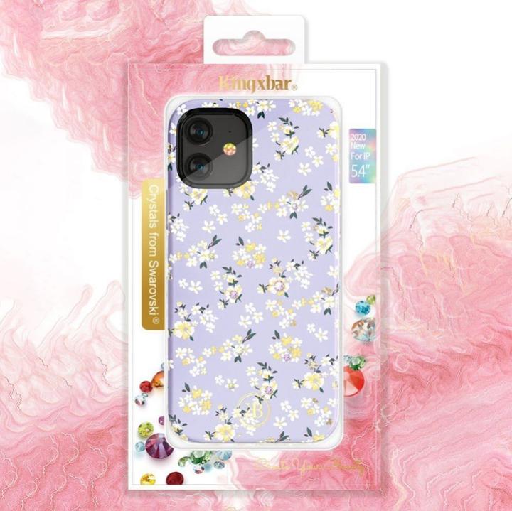 Produktbild Kingxbar Blossom case decorated with original Swarovski crystals for iPhone 12 mini multicolor (Gardenia) (Apple iPhone 12 mini)