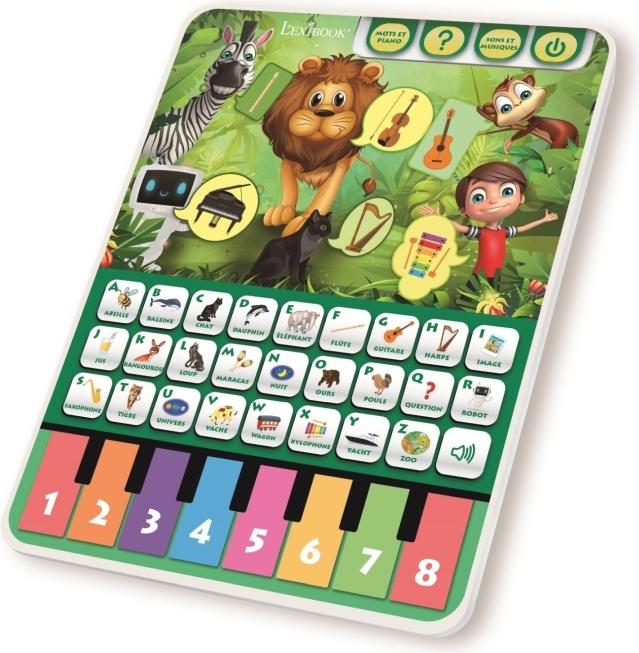 Image du produit Lexibook Tablette éducative - tablette éducative, alphabet parlant, piano musical, découverte des animaux et (Français)