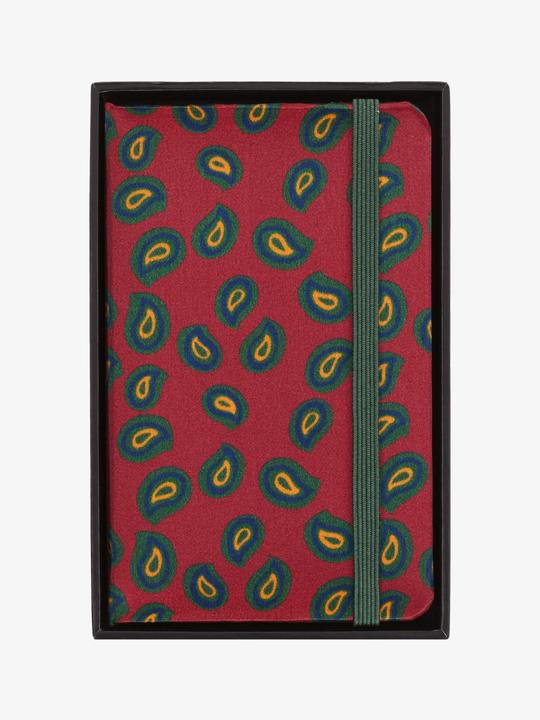 Actual product image Moleskine Silk notebook, XS, blank, hard cover, Bordeaux (Plain, Hardcover)