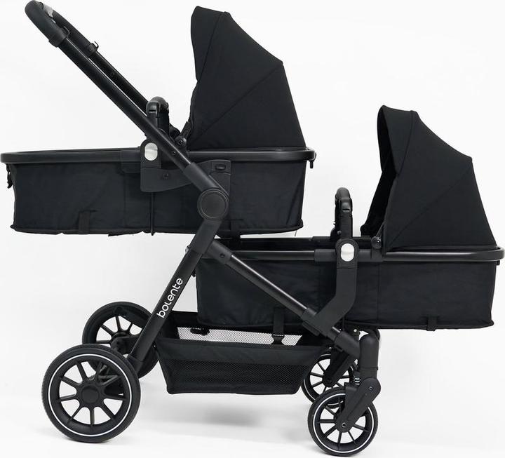 Produktbild Bolente 2born Twin Car - Duowagen - Duo Buggy - kleines faltbar - Plooibuggy - einschliesslich Regena