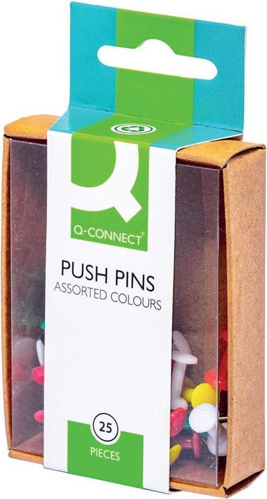 Actual product image Q-Connect Pinboard pins 25 pieces assorted (Bulletin board)