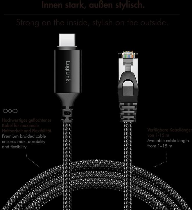 Actual product image LogiLink Network cable (S/FTP, CAT6, 15 m)