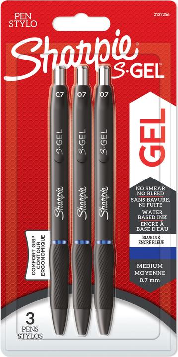 Actual product image Sharpie Gel pen S-Gel (Blue, 3 x)