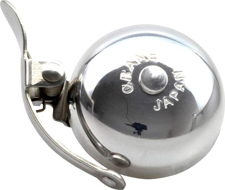 Crane Sakura bell - handlebar clamp - polished silver