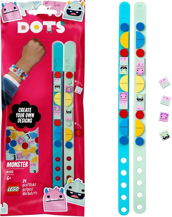 Actual product image LEGO Monster Friendship Bracelets (41923, LEGO Dots)