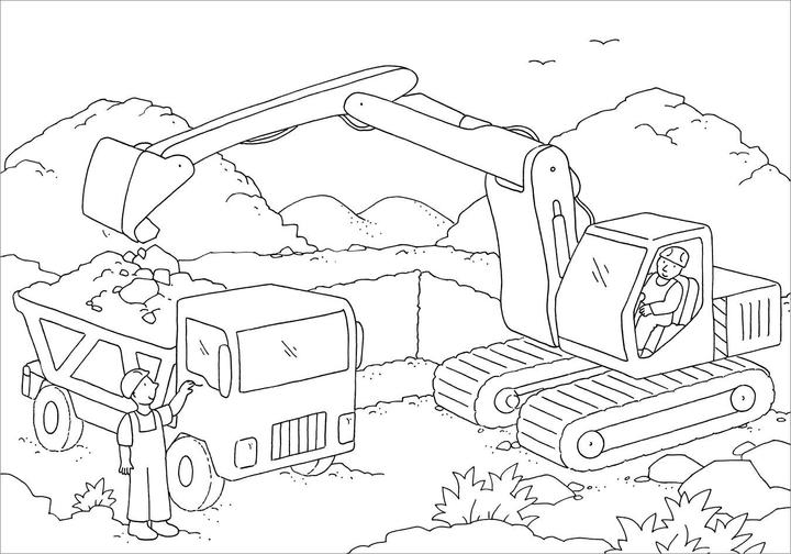 Actual product image Tessloff My most beautiful coloring book. Construction site