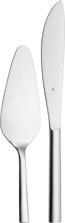 Obst- Kuchenbesteck 2tlg Tortenmesser Tortenheber Nuova Edelstahl poliert (Tortenheber, Tortenmesser)
