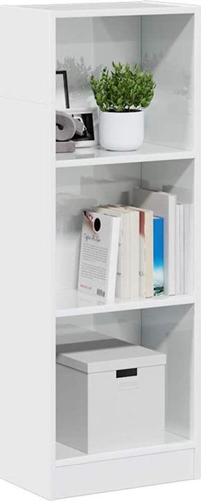 Immagine prodotto VidaXL Bücherregal Hochglanz-Weiss 40x24x109 cm Holzwerkstoff (40 x 24 x 109 cm)
