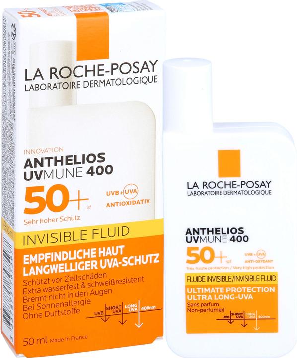 Image du produit La Roche Posay Anthelios UVmune 400 (Crème solaire visage, SPF 50+, 50 ml, 49 g)