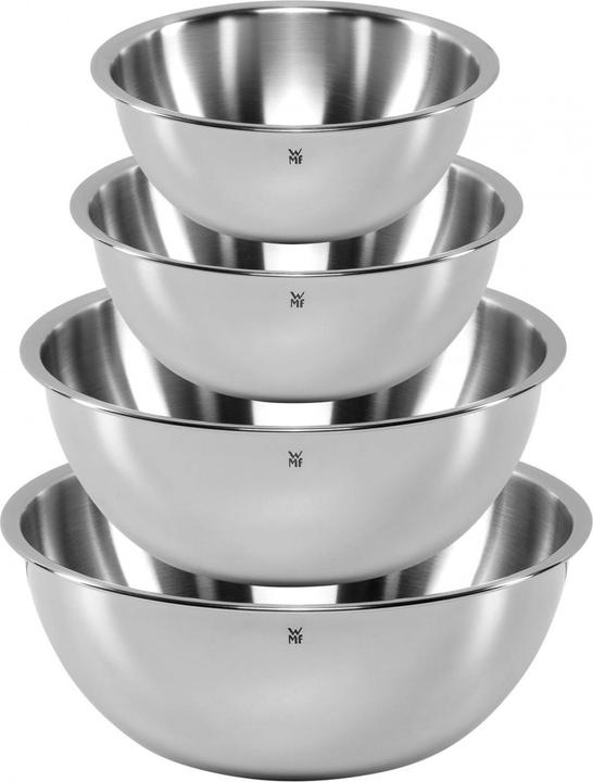 Produktbild WMF Schüsselset 4tlg Edelstahl Schüsseln 0,75-2,75l stapelbar (24 cm, 2.75 l, 4 x)